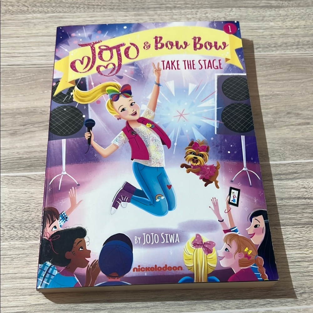 JoJo Siwa book JoJo and Bow Bow Take the stage book 1 of series